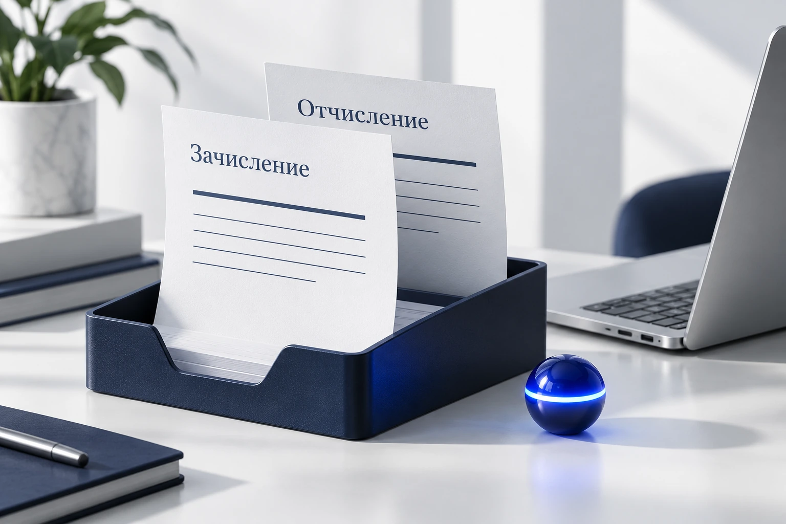 Иллюстрация автоматизации приказов учебного центра: документы о зачислении и отчислении